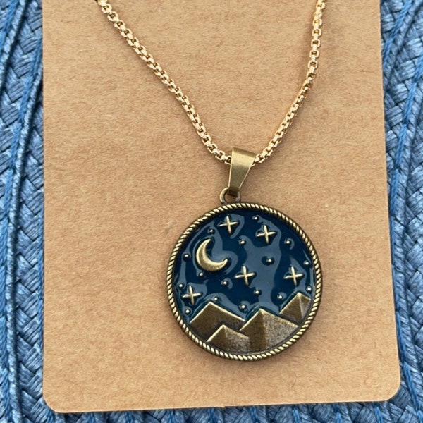Custom night sky necklace clearance