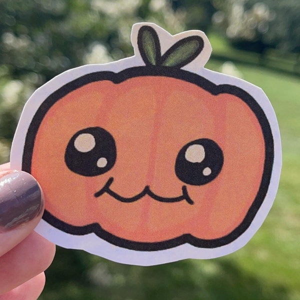 Handmade Halloween Chibi Pumpkin Stickers