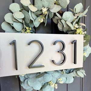 Address Plaque | Modern House Numbers | House Number Plaque | House Number Sign | Address Sign | House Numbers | Wedding Gift