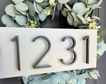 Address Plaque | Modern House Numbers | House Number Plaque | House Number Sign | Address Sign | House Numbers | Wedding Gift