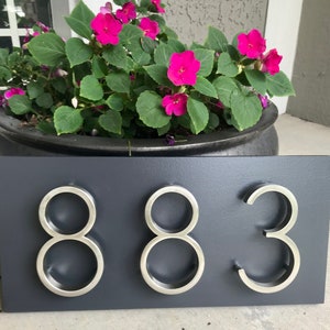 Address Plaque Modern House Numbers House Number Plaque House Number Sign Address Sign House Numbers Wedding Gift image 6