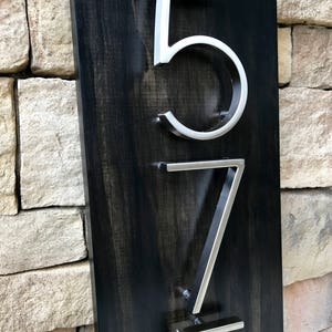 Address Plaque Modern House Numbers House Number Plaque House Number Sign Address Sign House Numbers Wedding Gift image 7