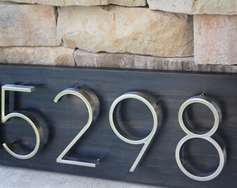 Address Plaque | Modern House Numbers | House Number Plaque | House Number Sign | Address Sign | House Numbers | Wedding Gift