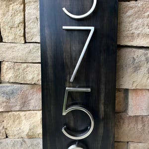 Address Plaque Modern House Numbers House Number Plaque House Number Sign Address Sign House Numbers Wedding Gift image 6