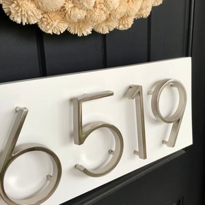 Address Plaque Modern House Numbers House Number Plaque House Number Sign Address Sign House Numbers Wedding Gift image 5
