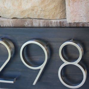 Address Plaque Modern House Numbers House Number Plaque House Number Sign Address Sign House Numbers Wedding Gift image 3