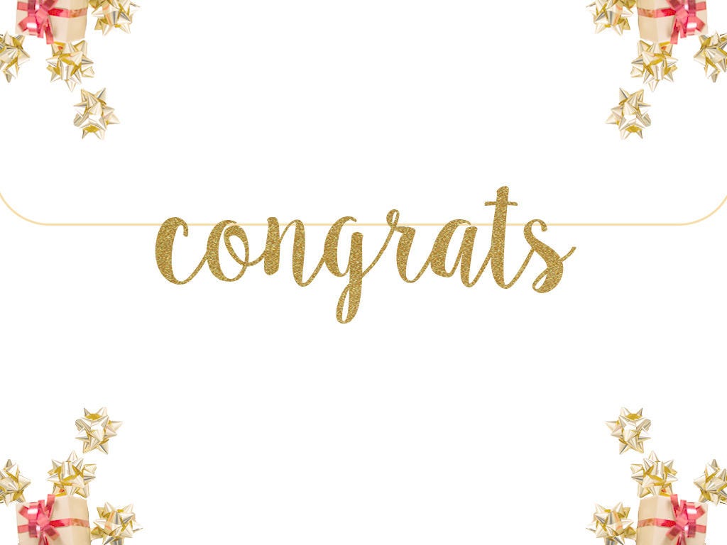 congrats glitter banner congratulations gold letter banner etsy