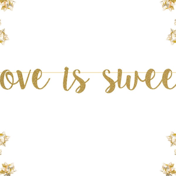 Love is Sweet Banner - Etsy