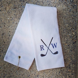 Personalized Golf Towel, Golfer, Golf Clubs Gifts, School Sports