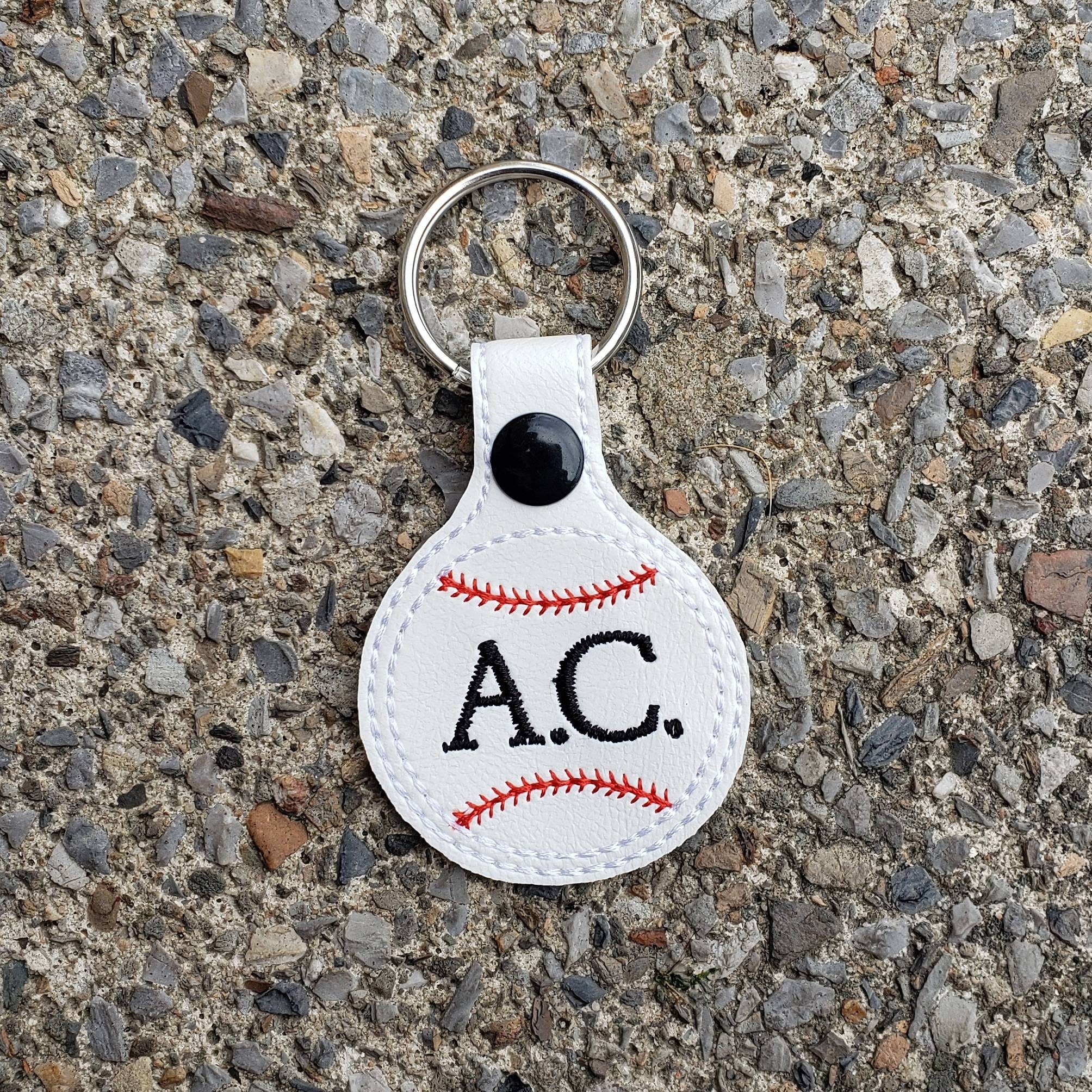 Personalized Baseball Keychain Softball Keychain Baseball Etsy Canada