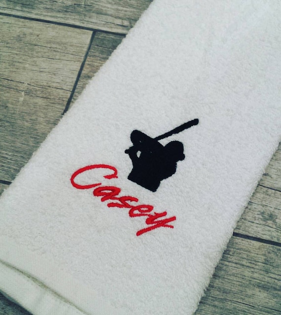 Sports Towel Personalised Gym Towel White