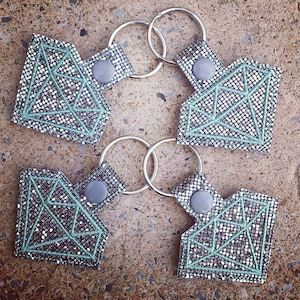 Sparkly Diamond Keychain, Diamond Key Fob Gifts, Sports Keychains