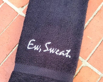 Ew, Sweat Handtuch, Gym Handtuch, Geschenke mit Monogramm, Fitness Geschenk Geschenke