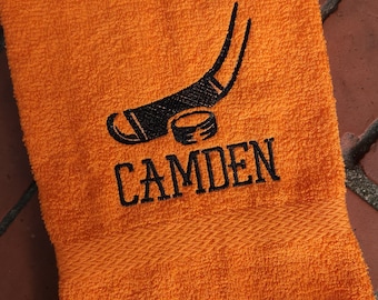 Personalized Hockey Stick Sweat Towel: Sports Gift