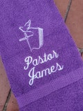 Religious Personalized HAND towel, 16x26 inches, Monogrammed Gym Towel, Name and Cross Gifts, Sports Towel