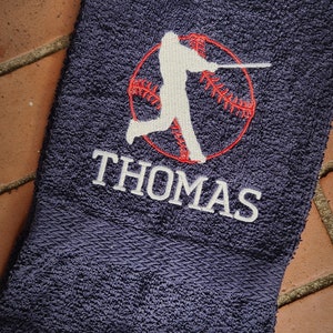 Personalized Baseball Sweat Towel: Embroidered Sports Gift