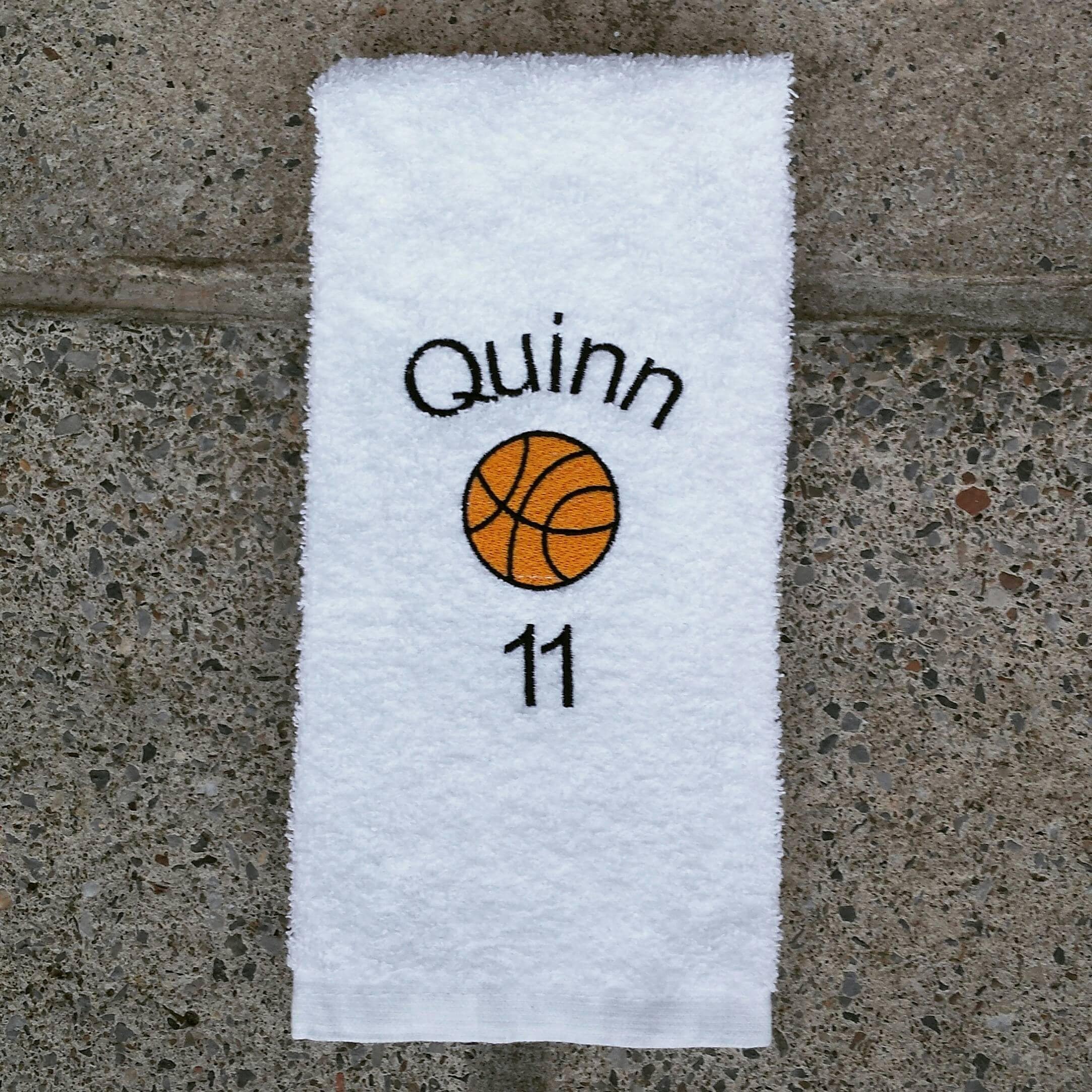 Personalized Basketball Player Sweat Towel Gym Towel Etsy
