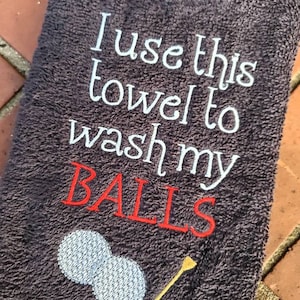 Embroidered Golf Towel: Funny Golfer Gift