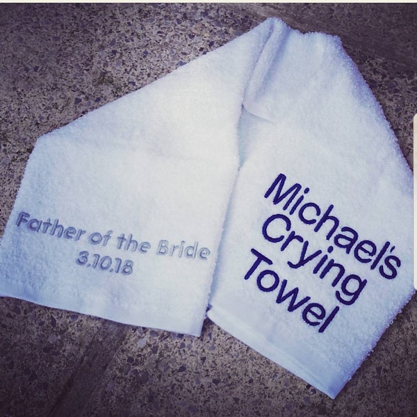 Father of the Bride Crying Towel, Father of the Bride Gift Gifts