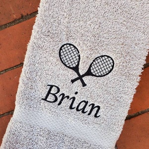 Personalized Tennis Player Towel: Gym & Sports Gift