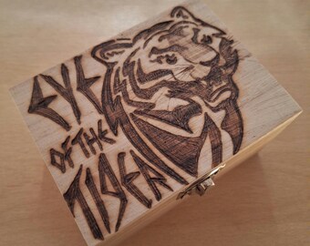 Honey bee, bumble bee, bee, wooden box, treasure chest, pyrography woodburned gift jewellery box - FREE personalisation