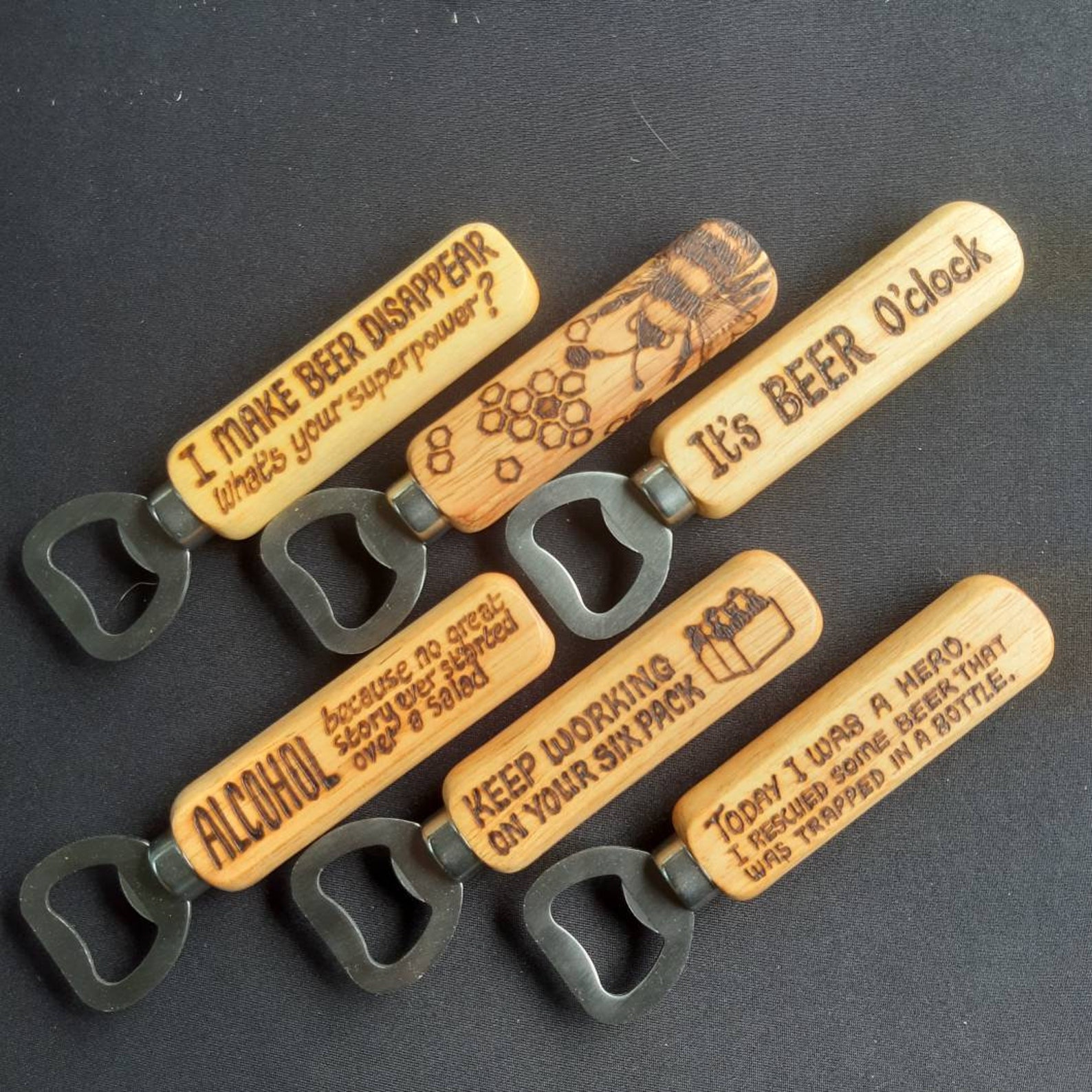 Wooden bottle opener. Funny bottle opener choose your Etsy