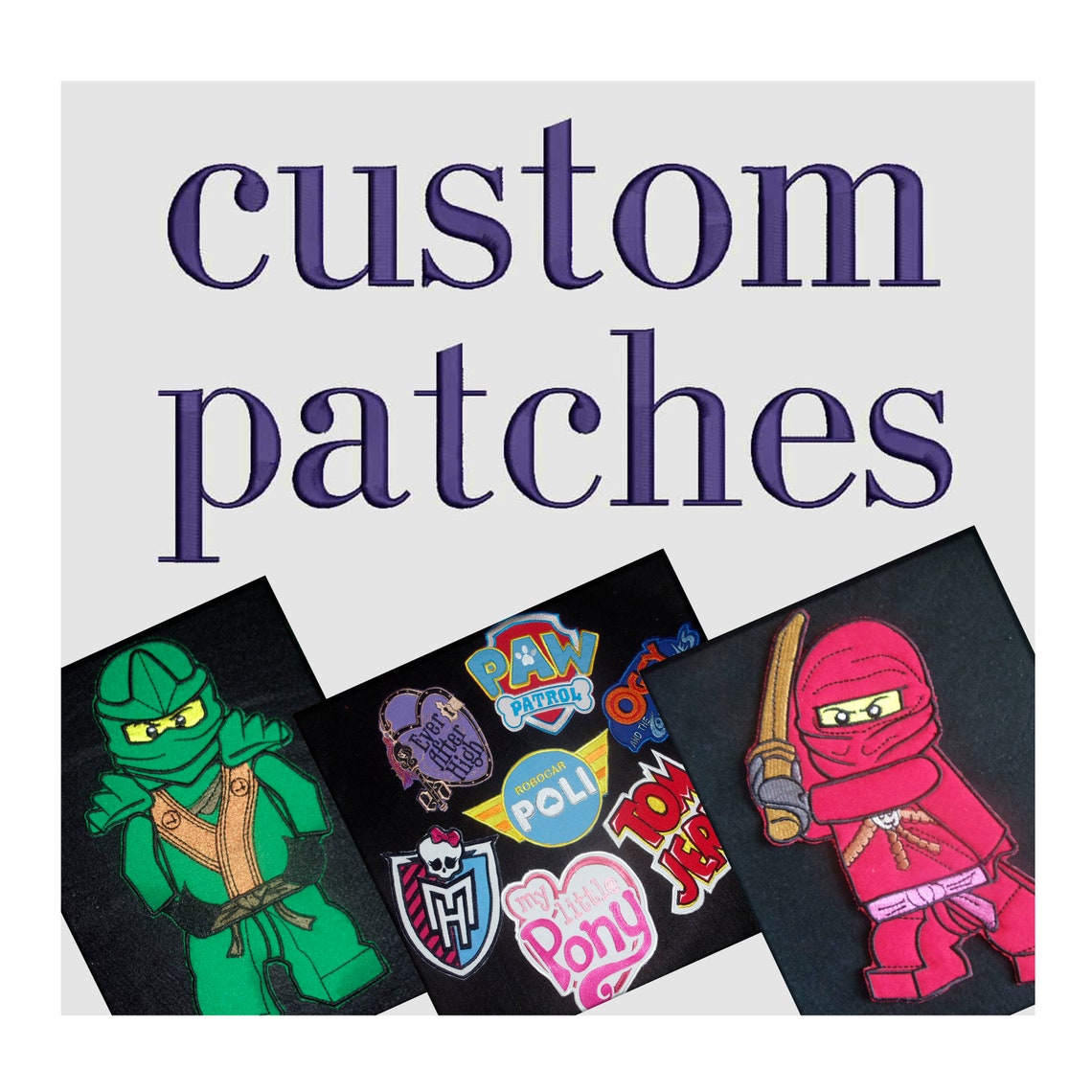 Custom Patch for jackets Embroidered back patch cute large Etsy