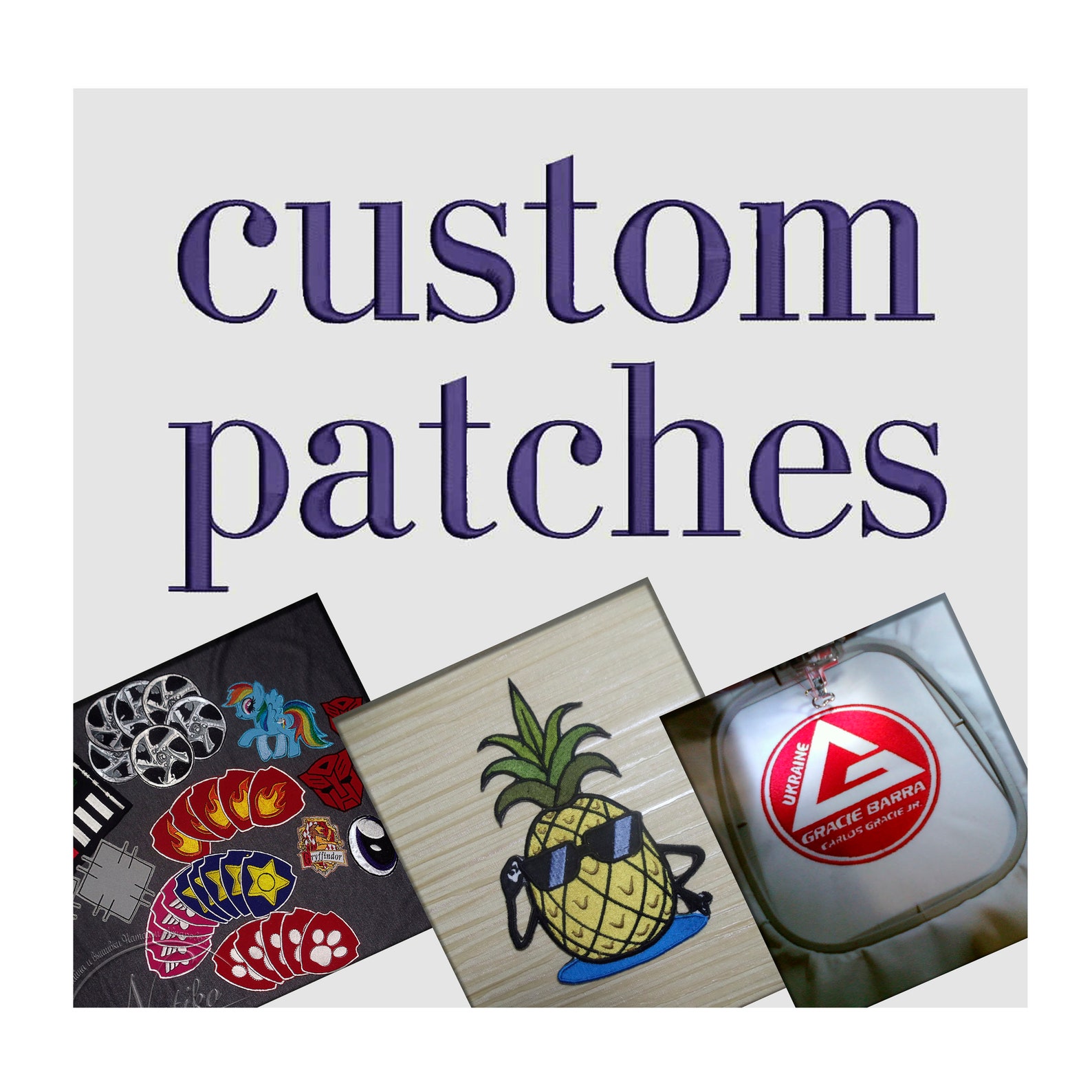 Custom woven patch Sew on Back patches for jackets cute Etsy