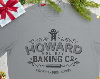 Baking Christmas t shirt // Personalized gingerbread man pajamas // Matching Christmas morning shirts // Gift for Baker
