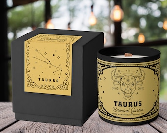 Taurus Zodiac Candle // Custom Star Constellation Candle // Personalized Astrological Sign Gift  // May Birthday Present