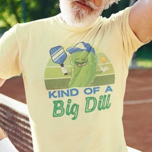 Eine Art Big Dill-T-Shirt, Retro Pickle Ball T-Shirt, Old School Tennis T-Shirt, Vintage Schläger Shirt, klassischer Wiffle Ball, lustiges Pickleball T-Shirt