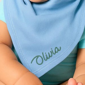 Bavaglino bandana per neonati, regalo per baby shower ricamato, ricordo per baby shower, bavaglino premium per neonati, regalo per neonato, bavaglino in cotone premium
