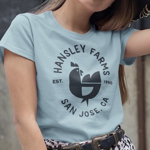 Mid Century Chicken Farm tee // Country farmhouse t shirt // Custom Egg Laying Hen tee  // Vintage Personalized gift  // Farm lovers gift
