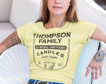 Candle Maker t shirt // Candle making business t shirt // Custom Beeswax candle tee  // Personalized gift for her // Craft lovers gift