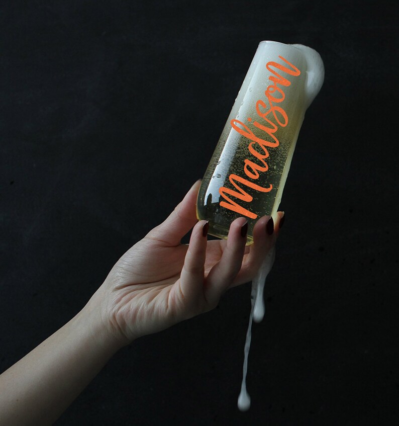 plastic champagne flutes personalised