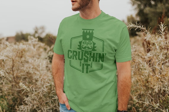 Crushing It t shirt // Nutcracker Christmas tee //  Funny comfortable shirt // Vintage tone on tone hoody // Cute holiday hoodie