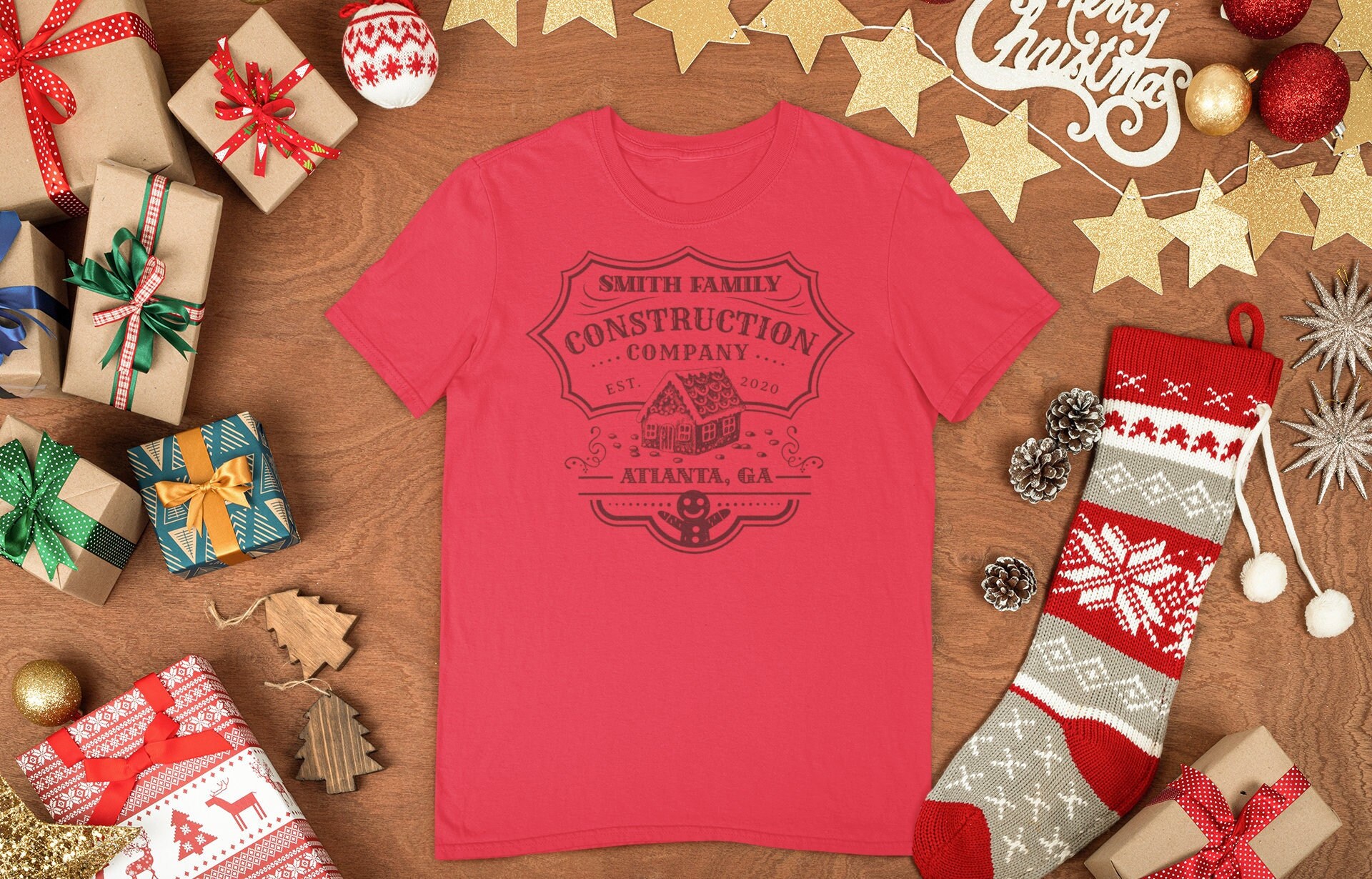 Gingerbread House Construction T Shirt Matching Gingerbread - Etsy