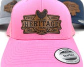 Backyard Chicken Coop Leather Patch Cap, Chicken Mom Hat, Farm Fresh Eggs Cap, Homesteaders Gift, Hen House Apparel, Poultry Lovers Gear