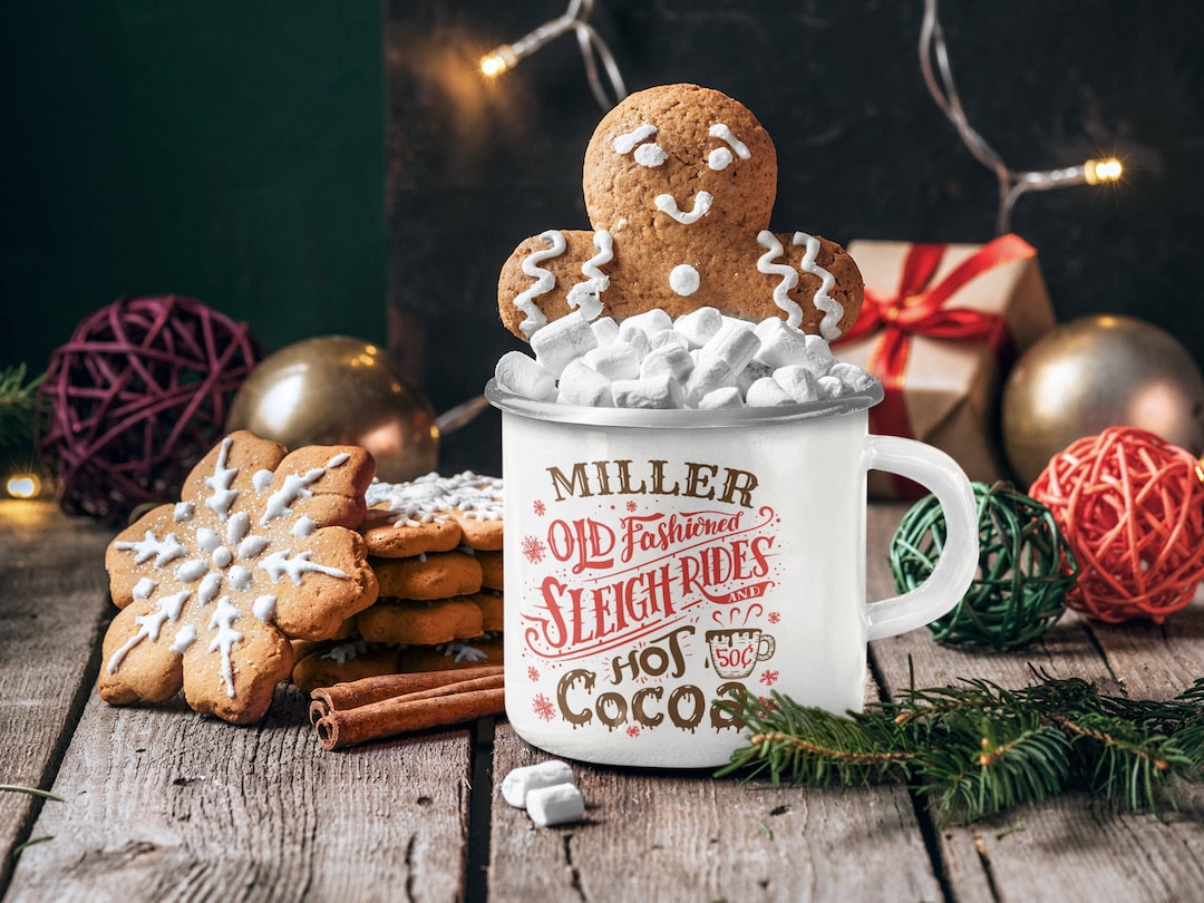 Christmas Mug, Mistletoe, Hot Cocoa, Sleigh Rides, Candy Canes, Holiday Mug main image 1