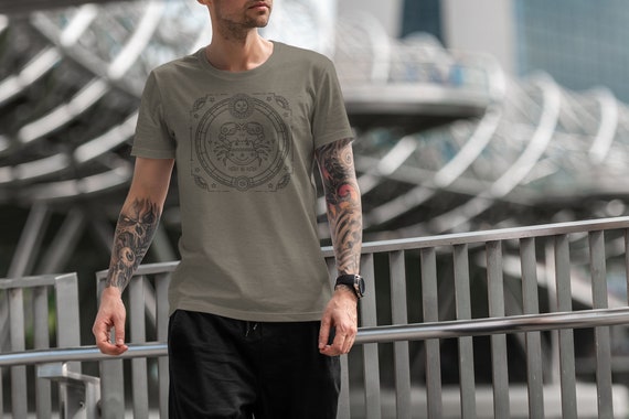 Cancer Zodiac T shirt // Custom Crab Constellation Tee // Astrological Sign Gift  // July Birthday Present