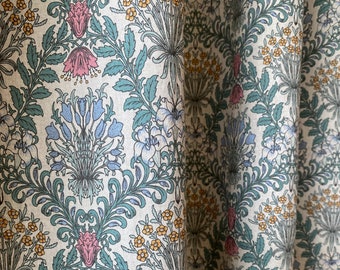 Set mit 2 Floral Damast Leinen Vorhänge Bauernhaus Leinen Vorhänge Retro Floral Vorhang Panel Niedliche Französisch Country Flower Vorhänge Küche Volant