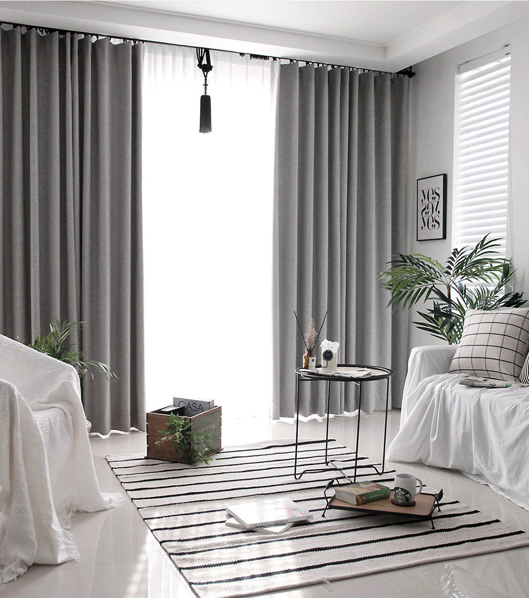 Grey bedroom curtains discount