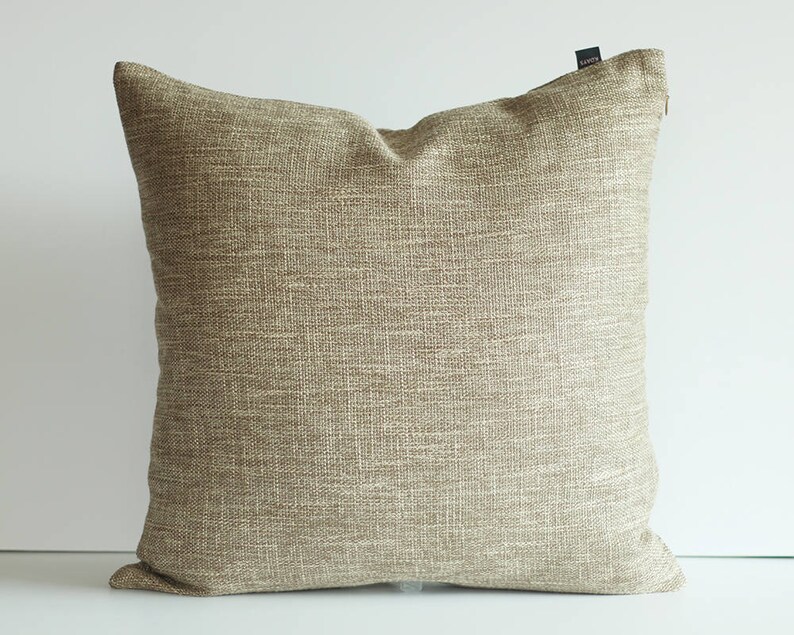 Kdays Burlap Look Light Brown Pillow Cover Decorative For Etsy