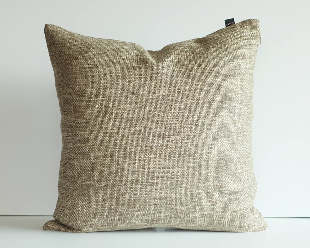 Kdays Burlap Look Light Brown Pillow Kdays Burlap Look Light Brown Pillow