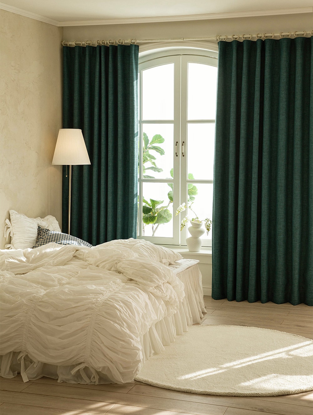 YONGFOTO Verdunkelungsvorhänge 117x138cm - Ombre Blau-Lila, 2-teilig Mit Ösen