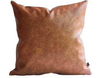 modern leather pillows