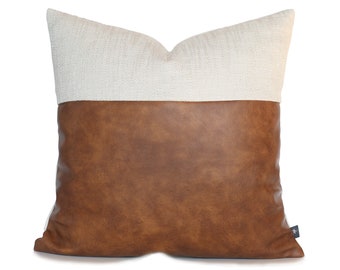 etsy leather pillow