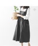 Dark Gray Cross Back Linen Apron Pinafore Apron Linen Long Apron Japanese Style Dress Apron Florist Aprons Square Cross Apron Kitchen Apron 
