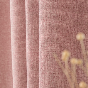 Dusty Rose Verdunkelungsvorhänge Pink Heavy Weight Minimalist 2er Set Mid Century Modern Fenster Vorhänge Kinderzimmer Schlafzimmer Wohnzimmer Panels