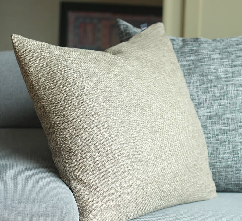 Kdays Burlap Look Light Brown Pillow Kdays Burlap Look Light Brown Pillow